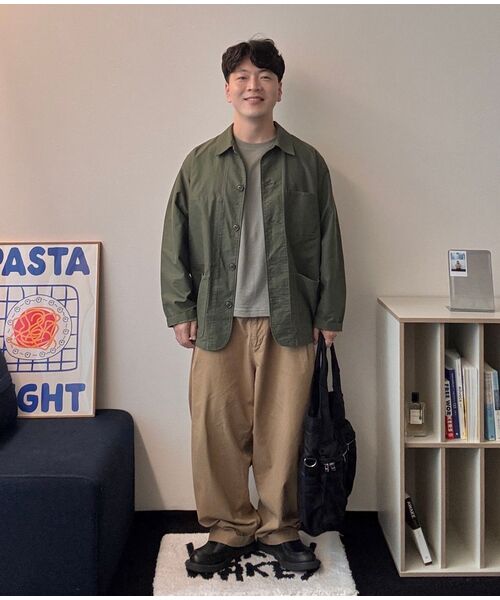 C WEAR BY THE GENIUS（シーウェアバイザジーニアス）の「メンズ クロップTシャツ カーキ（Tシャツ/カットソー・メンズ・その他・SMALL/MEDIUM/LARGE/X-LARGE/XX-LARGE/X-SMALL）」の6枚目の写真