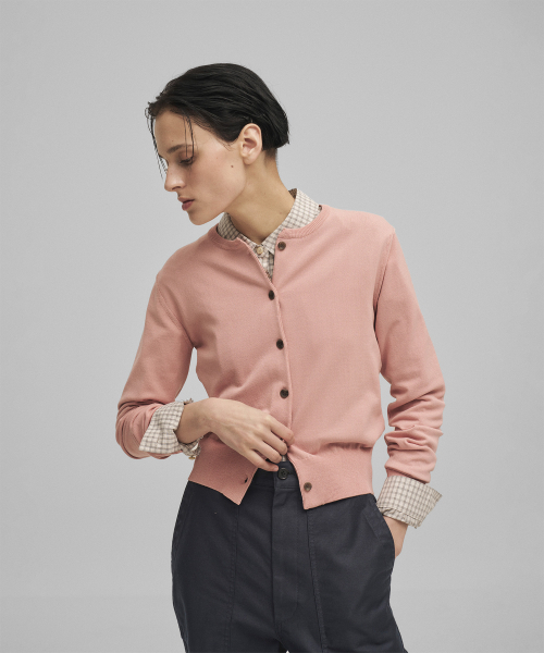ANOTHER OFFICE WOMEN（アナザー オフィス ウーマン）の「w. Basis Roundneck Cardigan (Light Mauve)（カーディガン/ボレロ・レディース・その他・0）」の2枚目の写真