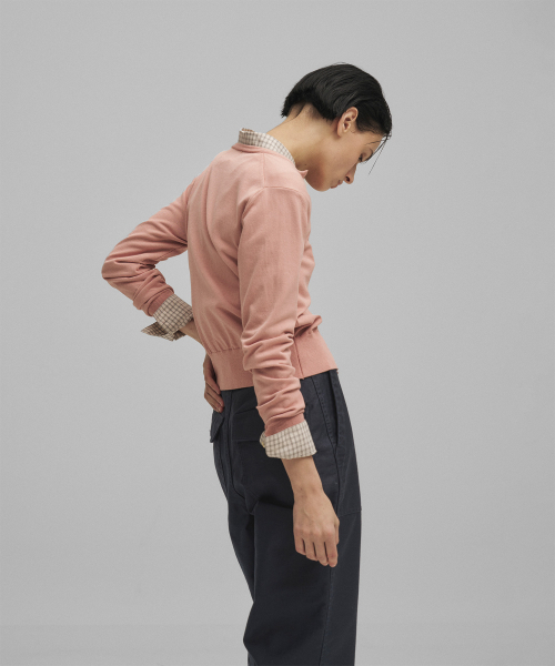 ANOTHER OFFICE WOMEN（アナザー オフィス ウーマン）の「w. Basis Roundneck Cardigan (Light Mauve)（カーディガン/ボレロ・レディース・その他・0）」の4枚目の写真