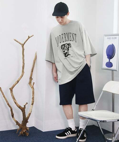 MODERMENT（モダーメント）の「ワンタックワイドスウェットショートパンツ[ネイビー]（その他パンツ・メンズ・その他・MEDIUM/LARGE/X-LARGE）」の3枚目の写真
