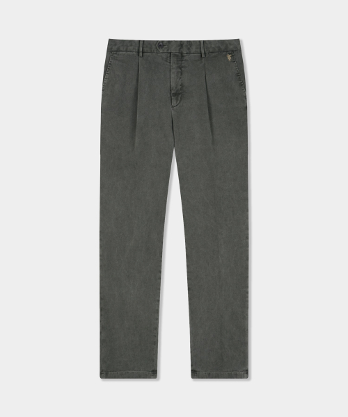 BIRBANTE(ビルバンテ)の「ソンドリオ ストレッチツイル ワンタックパンツ - カーキ(その他パンツ・メンズ・カーキ・SMALL/MEDIUM/LARGE/X-LARGE)」の1枚目の写真