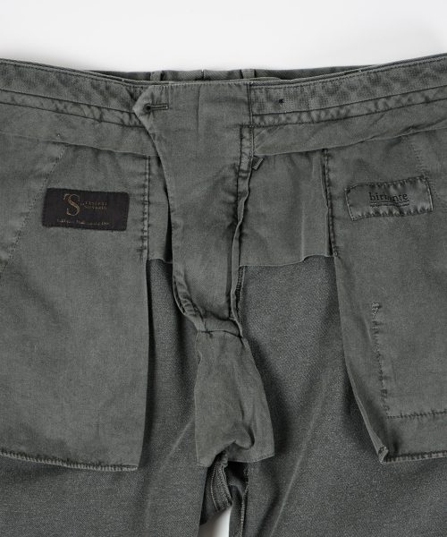 BIRBANTE(ビルバンテ)の「ソンドリオ ストレッチツイル ワンタックパンツ - カーキ(その他パンツ・メンズ・カーキ・SMALL/MEDIUM/LARGE/X-LARGE)」の6枚目の写真