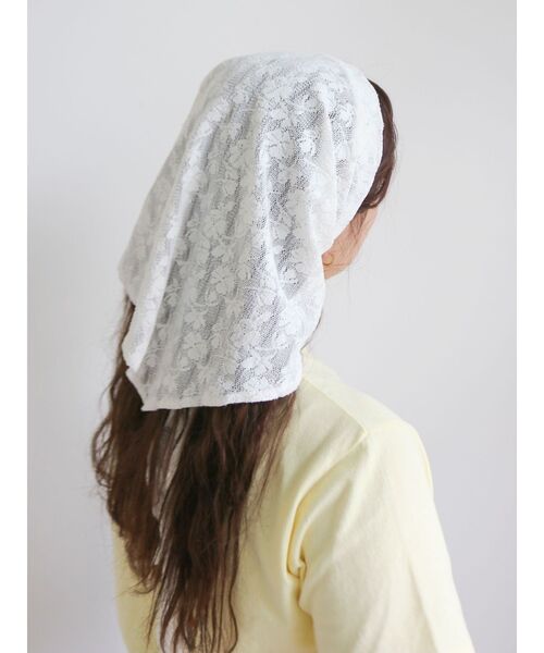 Ungrid（アングリッド）の「レーススカーフ（ストール/ショール・レディース・オフホワイト/ブラック・FREE）」の14枚目の写真