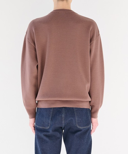 STUDIOUS（ステュディオス）の「【STUDIOUS】CASHMERE WOOL CREWNECK KNIT（ニット/セーター・メンズ・ブラック/ホワイト/ブラウン/レッド/ダークグレー/ベージュ・1/2/3）」の21枚目の写真