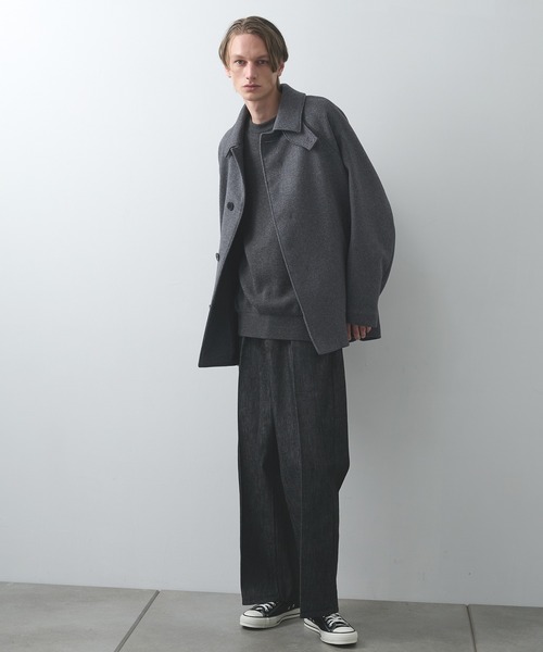 セール】【STUDIOUS】CASHMERE WOOL CREWNECK KNIT（ニット/セーター