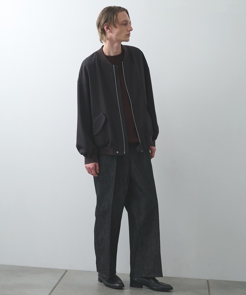 セール】【STUDIOUS】CASHMERE WOOL CREWNECK KNIT（ニット/セーター