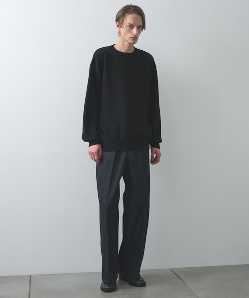 セール】【STUDIOUS】CASHMERE WOOL CREWNECK KNIT（ニット/セーター