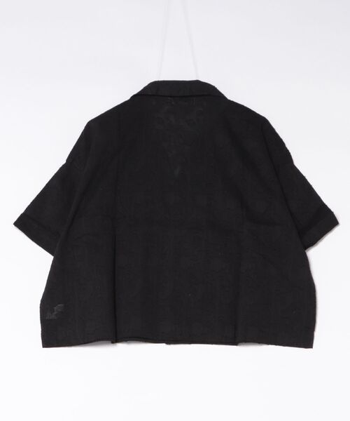 MARKEY'S（マーキーズ）の「ジャガードローンボックスシャツ/おとな（シャツ/ブラウス・レディース・ホワイト/ブラック・160cm）」の8枚目の写真