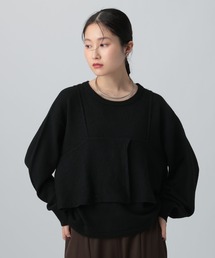 LEPSIM | 7ゲージキャミドッキングプルオーバー 630090(ニット/セーター)