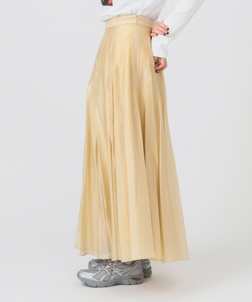 Ray BEAMS（レイビームス）の「シアー エアリー フレア スカート（スカート・レディース・サックスブルー/ブラック/クリーム・1/0）」の11枚目の写真