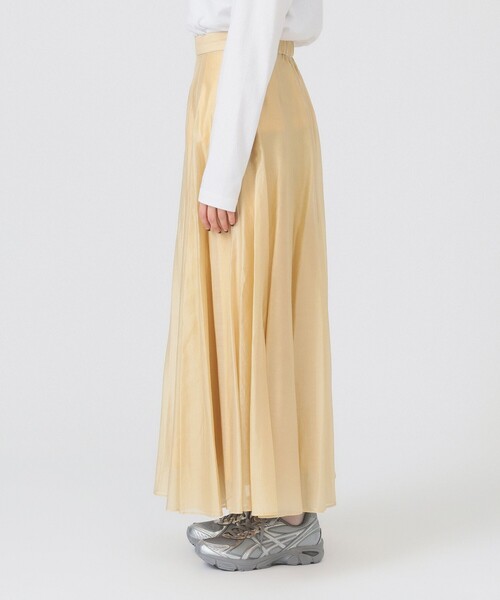 Ray BEAMS（レイビームス）の「シアー エアリー フレア スカート（スカート・レディース・サックスブルー/ブラック/クリーム・1/0）」の17枚目の写真