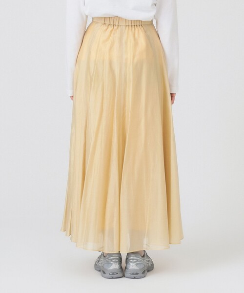 Ray BEAMS（レイビームス）の「シアー エアリー フレア スカート（スカート・レディース・サックスブルー/ブラック/クリーム・1/0）」の18枚目の写真