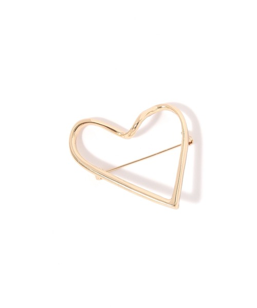 niko and...（ニコアンド）の「ハートブローチ（ブローチ/コサージュ・レディース・イエロー/グレー・0）」の2枚目の写真