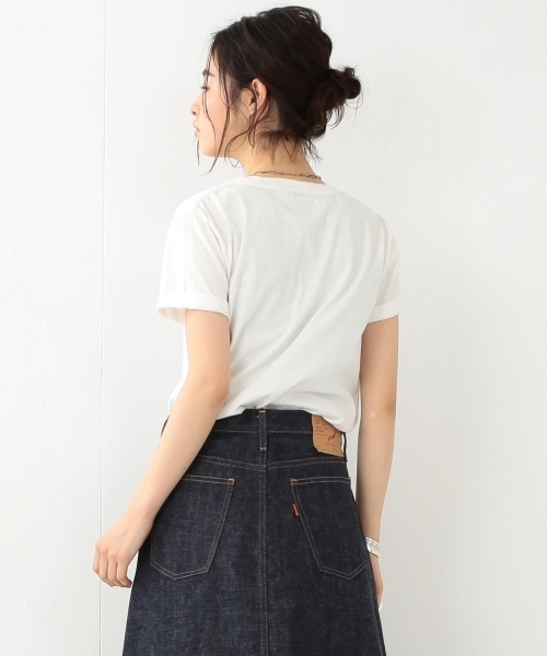 BEAMS BOY（ビームスボーイ）の「BEAMS BOY / BB刺繍 Tシャツ（Tシャツ/カットソー・レディース・ホワイト/グレー/オレンジ/グリーン/サックスブルー/ネイビー・ONE SIZE）」の11枚目の写真
