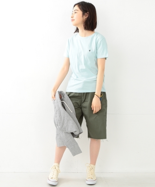 BEAMS BOY（ビームスボーイ）の「BEAMS BOY / BB刺繍 Tシャツ（Tシャツ/カットソー・レディース・ホワイト/グレー/オレンジ/グリーン/サックスブルー/ネイビー・ONE SIZE）」の16枚目の写真