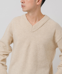 EDIFICE | ETS.MATERIAUX(マテリオ) シャギー Vネック ニット(ニット/セーター)