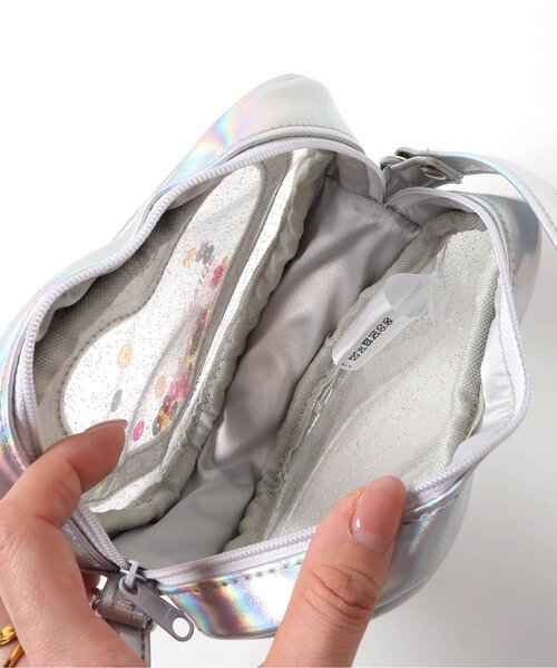 apres les cours（アプレレクール）の「ハートクリアポシェット（ショルダーバッグ・キッズ・シルバー・FREE）」の9枚目の写真
