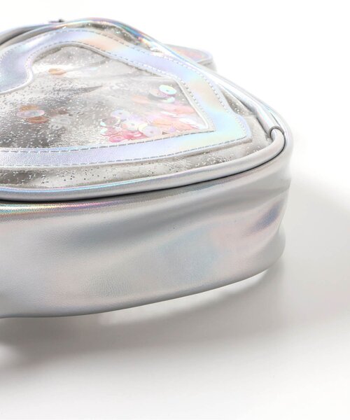 apres les cours（アプレレクール）の「ハートクリアポシェット（ショルダーバッグ・キッズ・シルバー・FREE）」の10枚目の写真