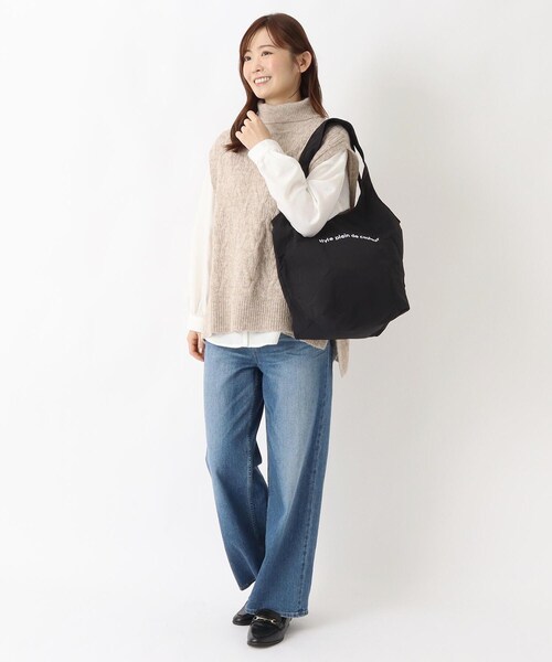 one'sterrace（ワンズテラス）の「カラーズ 保冷バルーンバッグ M（エコバッグ/サブバッグ・レディース・カーキ系5/グレー系4/ブラック系8・02）」の9枚目の写真