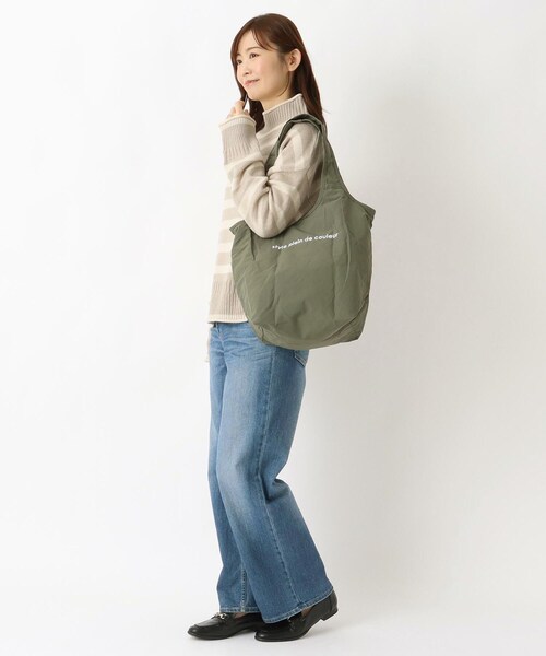 one'sterrace（ワンズテラス）の「カラーズ 保冷バルーンバッグ M（エコバッグ/サブバッグ・レディース・カーキ系5/グレー系4/ブラック系8・02）」の11枚目の写真