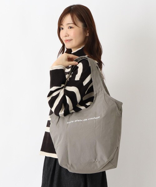 one'sterrace（ワンズテラス）の「カラーズ 保冷バルーンバッグ M（エコバッグ/サブバッグ・レディース・カーキ系5/グレー系4/ブラック系8・02）」の12枚目の写真
