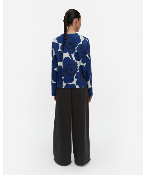 marimekko(マリメッコ)の「【kioski】Efekti Unikko / shirt(Tシャツ/カットソー・レディース・ブルー・LARGE/MEDIUM/SMALL/X-SMALL/X-LARGE)」の3枚目の写真
