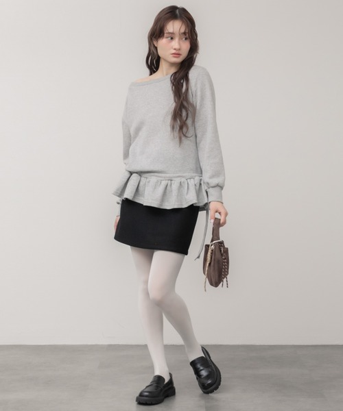 HEILIS(ヘイリス)の「台形スエードハンドバッグ / ネイビー ブラウン フェイクスエード スウェード ハンドバッグ ミニバッグ ワンハンドル 秋服 春服 冬服 韓国 シンプル 無地 カジュアル ノームコア(ハンドバッグ・レディース・ネイビー/ブラウン・FREE)」の9枚目の写真