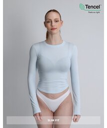 RVD（アールブイディー）の「モーダルスリムフィットロングスリーブ（スカイブルー）（Tシャツ/カットソー）」