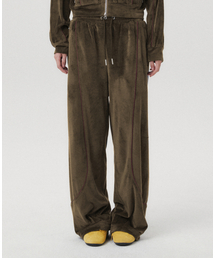 VELOUR TRACK PANTS KHAKI