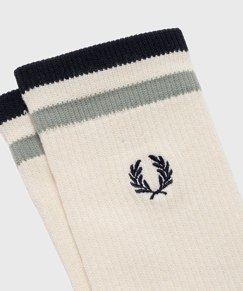FRED PERRY(フレッドペリー)の「Tipped Sports Socks/ティップラインスポーツソックス(ソックス/靴下・メンズ・ブラック/サックスブルー/ホワイト/ブラック×ホワイト/ダークブルー/ベージュ・4-6/6-8)」の17枚目の写真