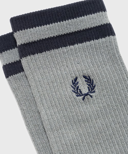 FRED PERRY(フレッドペリー)の「Tipped Sports Socks/ティップラインスポーツソックス(ソックス/靴下・メンズ・ブラック/サックスブルー/ホワイト/ブラック×ホワイト/ダークブルー/ベージュ・4-6/6-8)」の18枚目の写真