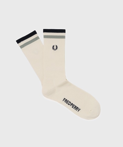 FRED PERRY(フレッドペリー)の「Tipped Sports Socks/ティップラインスポーツソックス(ソックス/靴下・メンズ・ブラック/サックスブルー/ホワイト/ブラック×ホワイト/ダークブルー/ベージュ・4-6/6-8)」の16枚目の写真