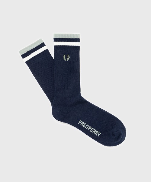 FRED PERRY(フレッドペリー)の「Tipped Sports Socks/ティップラインスポーツソックス(ソックス/靴下・メンズ・ブラック/サックスブルー/ホワイト/ブラック×ホワイト/ダークブルー/ベージュ・4-6/6-8)」の22枚目の写真