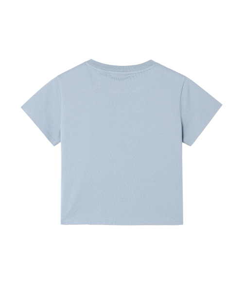 Opening Project(オープニングプロジェクト)の「W Flower Symbol Cropped T Shirt - Blue Gray(Tシャツ/カットソー・レディース・その他・S/M)」の2枚目の写真