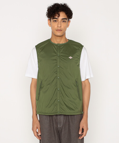 DANTON（ダントン）の「Men's Insulation Collarless Vest（その他アウター・メンズ・ブラウン系その他2/オリーブ/ブラック・L/XL/XXL/S/M/XS）」の3枚目の写真