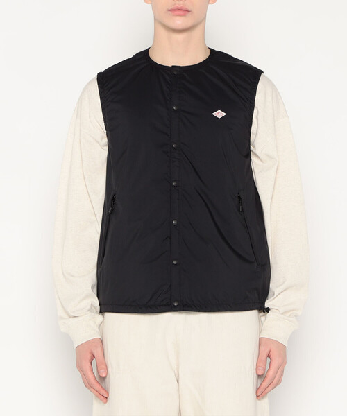 DANTON（ダントン）の「Men's Insulation Collarless Vest（その他アウター・メンズ・ブラウン系その他2/オリーブ/ブラック・L/XL/XXL/S/M/XS）」の2枚目の写真