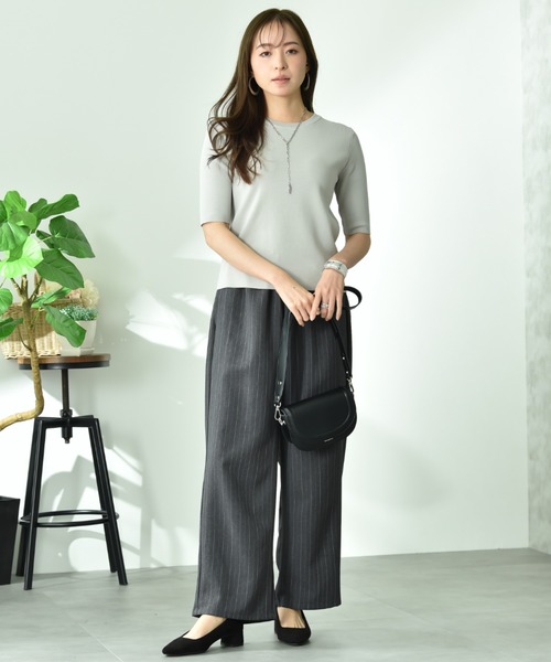 INTERPLANET(インタープラネット)の「エステルツイル柄アソートパンツ(その他パンツ・レディース・グレー/ブラック・FREE)」の5枚目の写真