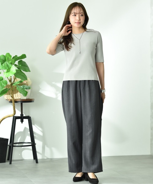 INTERPLANET(インタープラネット)の「エステルツイル柄アソートパンツ(その他パンツ・レディース・グレー/ブラック・FREE)」の6枚目の写真