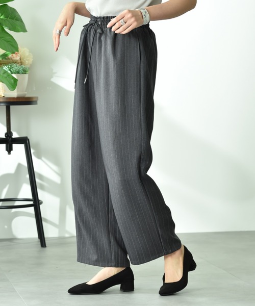 INTERPLANET(インタープラネット)の「エステルツイル柄アソートパンツ(その他パンツ・レディース・グレー/ブラック・FREE)」の8枚目の写真