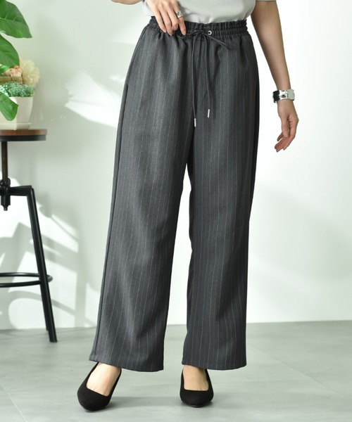 INTERPLANET(インタープラネット)の「エステルツイル柄アソートパンツ(その他パンツ・レディース・グレー/ブラック・FREE)」の12枚目の写真