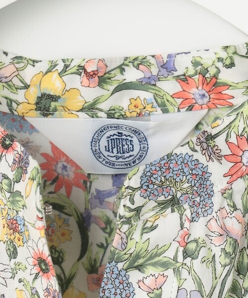 J.PRESS Ladies(J.プレス レディス)の「【一枚で着映え】Liberty Rachel & Michelle バンドカラー ブラウス(シャツ/ブラウス・レディース・サックスブルー系5/ピンク系5・XS)」の14枚目の写真