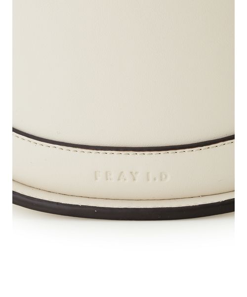 FRAY I.D（フレイアイディー）の「カーブラインミニバスケットバッグ（ハンドバッグ・レディース・アイボリー/ブラック/グリーン/ピンク・F）」の10枚目の写真