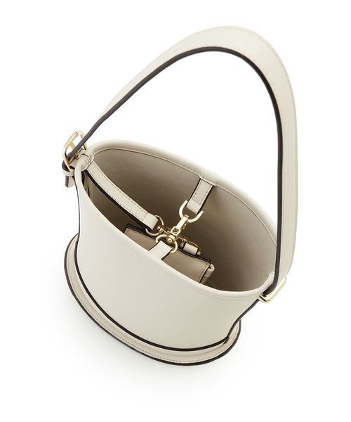 FRAY I.D（フレイアイディー）の「カーブラインミニバスケットバッグ（ハンドバッグ・レディース・アイボリー/ブラック/グリーン/ピンク・F）」の11枚目の写真