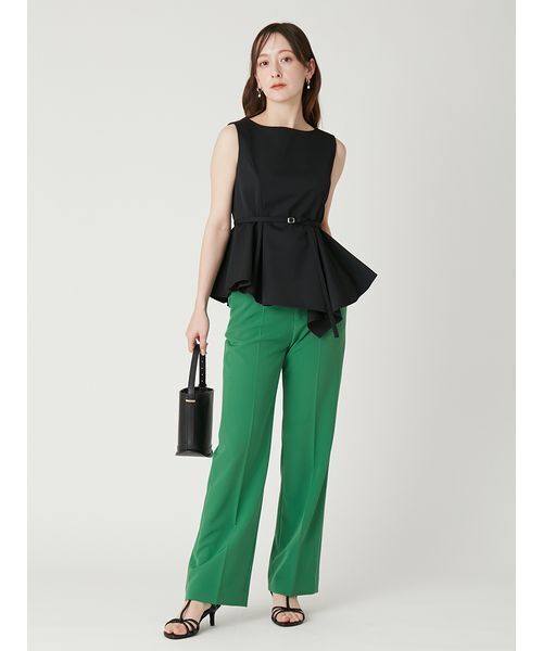 FRAY I.D（フレイアイディー）の「カーブラインミニバスケットバッグ（ハンドバッグ・レディース・アイボリー/ブラック/グリーン/ピンク・F）」の21枚目の写真