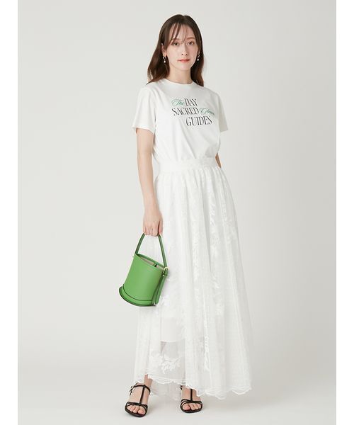 FRAY I.D（フレイアイディー）の「カーブラインミニバスケットバッグ（ハンドバッグ・レディース・アイボリー/ブラック/グリーン/ピンク・F）」の22枚目の写真