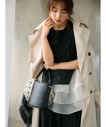 FRAY I.D | カーブラインミニバスケットバッグ(ハンドバッグ)