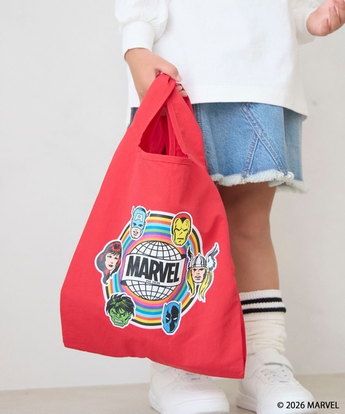 LOWRYS FARM（ローリーズファーム）の「ＭＡＲＶＥＬ／エコバック　639648（エコバッグ/サブバッグ・キッズ・ブルー/ブラック/イエロー/レッド/ピンク・FREE）」の5枚目の写真