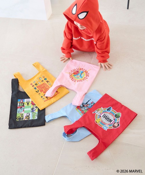 LOWRYS FARM（ローリーズファーム）の「ＭＡＲＶＥＬ／エコバック　639648（エコバッグ/サブバッグ・キッズ・ブルー/ブラック/イエロー/レッド/ピンク・FREE）」の6枚目の写真