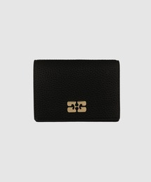 GANNI（ガニー）の「Ganni Bou Card Holder With Flap Grained Gold（カードケース）」