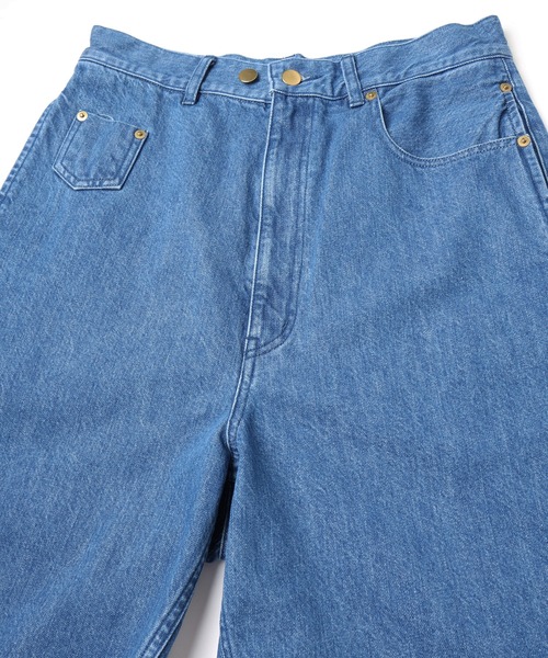CULLNI（クルニ）の「Asymmetrical Pocket Denim Half Pant（デニムパンツ・メンズ・ネイビー/ブラック/ブルー・2/1/0）」の8枚目の写真